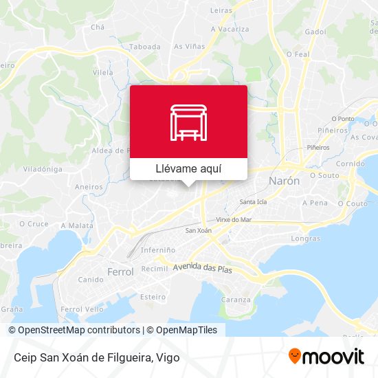 Mapa Ceip San Xoán de Filgueira