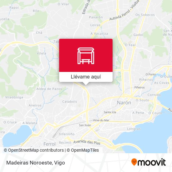 Mapa Madeiras Noroeste