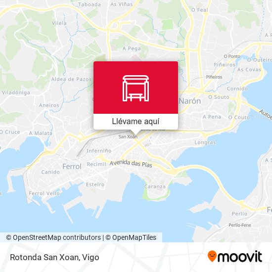 Mapa Rotonda San Xoan