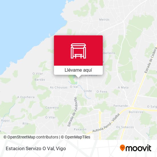 Mapa Estacion Servizo O Val