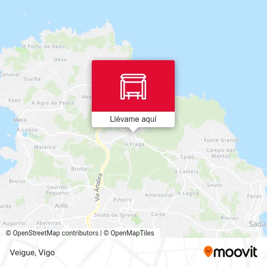 Mapa Veigue