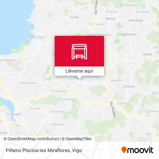 Mapa Piñeiro Piscina-Ies Miraflores