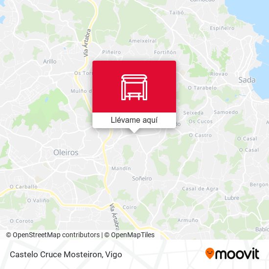 Mapa Castelo Cruce Mosteiron