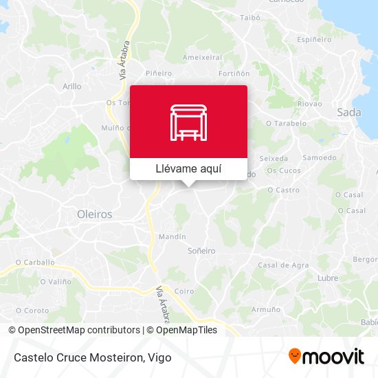 Mapa Castelo Cruce Mosteiron