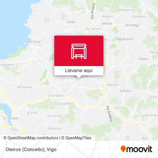 Mapa Oleiros (Concello)