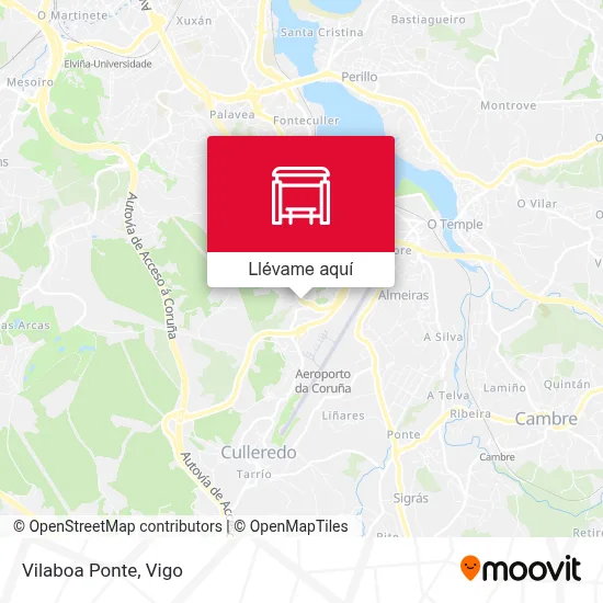 Mapa Vilaboa Ponte