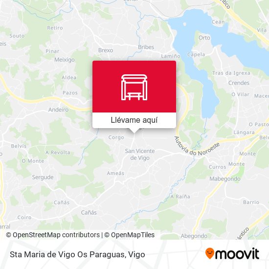 Mapa Sta Maria de Vigo Os Paraguas