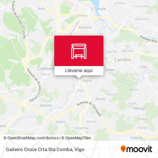Mapa Gaiteiro Cruce Crta.Sta Comba