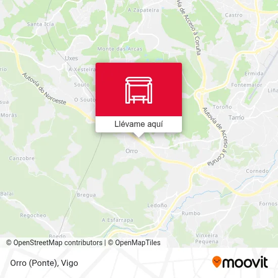 Mapa Orro (Ponte)