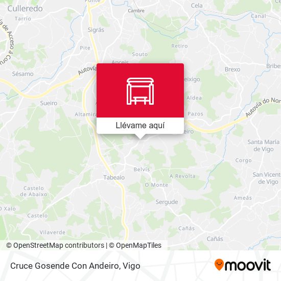 Mapa Cruce Gosende Con Andeiro