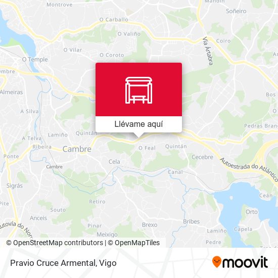 Mapa Pravio Cruce Armental