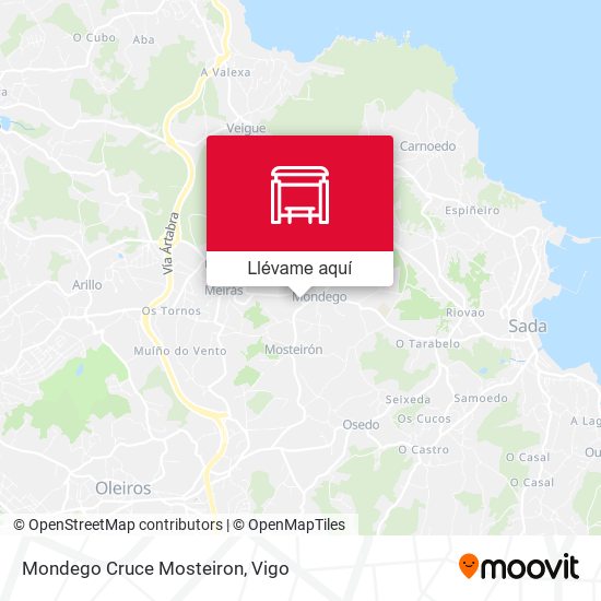 Mapa Mondego Cruce Mosteiron