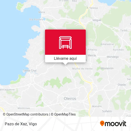 Mapa Pazo de Xaz