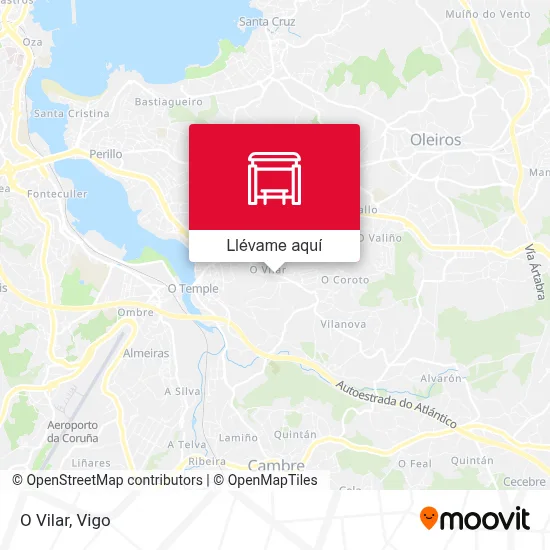 Mapa O Vilar