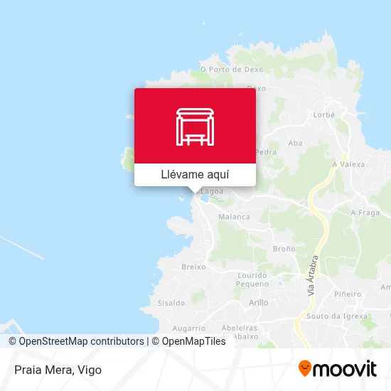 Mapa Praia Mera