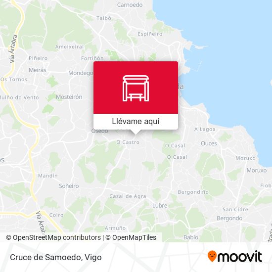 Mapa Cruce de Samoedo