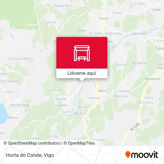 Mapa Horta do Conde