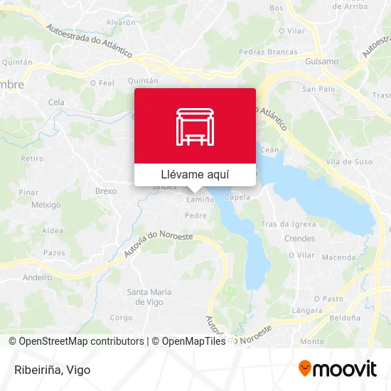 Mapa Ribeiriña