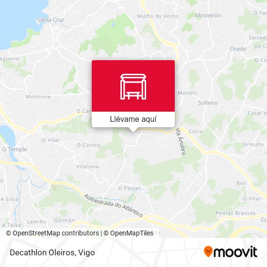 Mapa Decathlon Oleiros