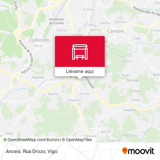 Mapa Anceis. Rua Drozo