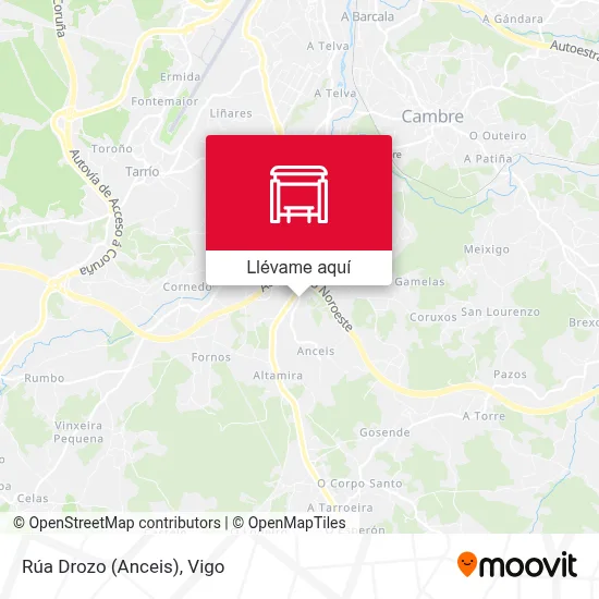 Mapa Rúa Drozo (Anceis)