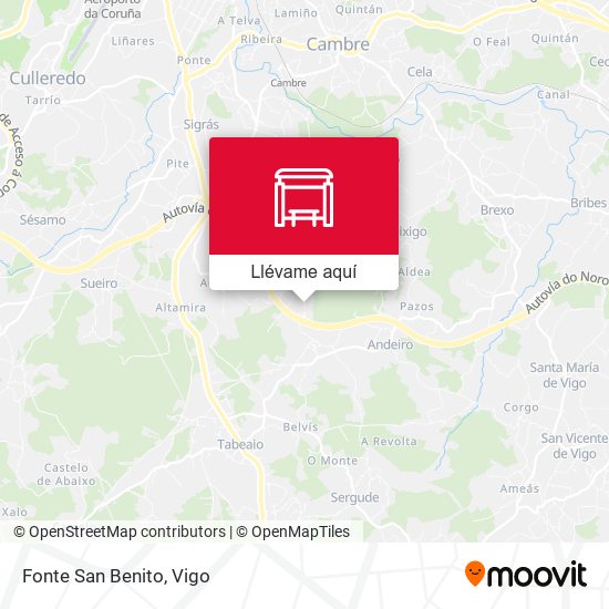 Mapa Fonte San Benito