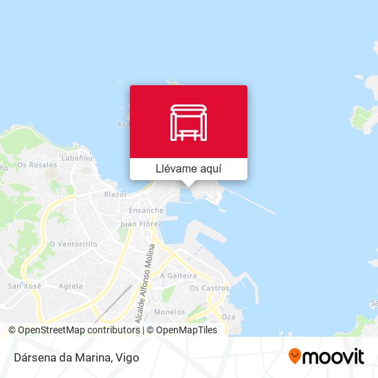 Mapa Dársena da Marina