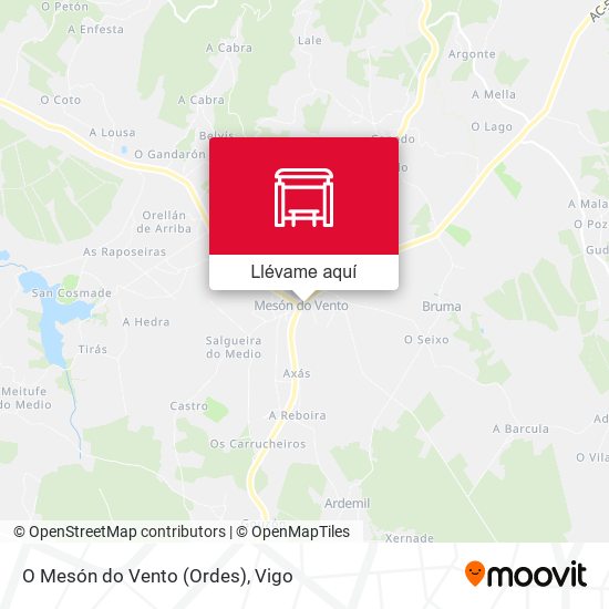 Mapa O Mesón do Vento (Ordes)