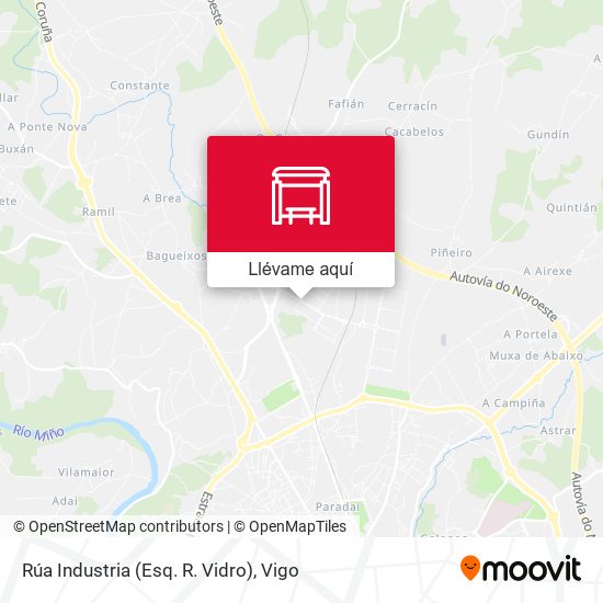 Mapa Rúa Industria (Esq. R. Vidro)