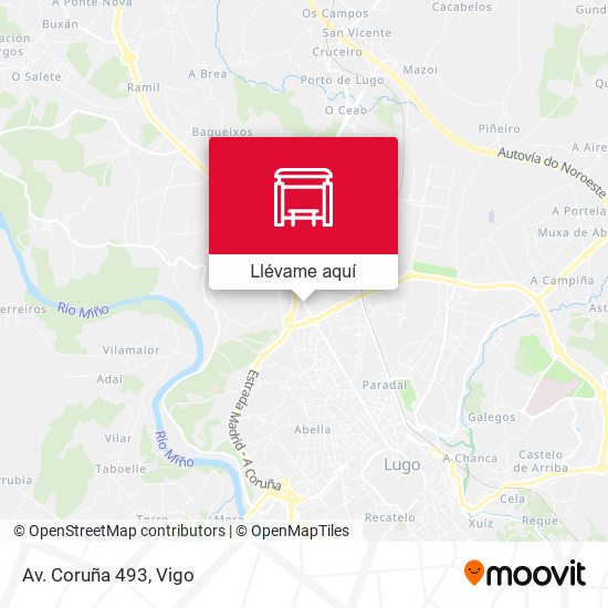 Mapa Av. Coruña 493