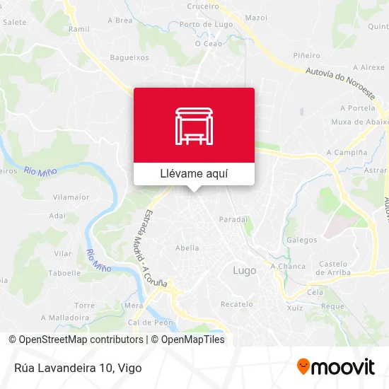 Mapa Rúa Lavandeira 10