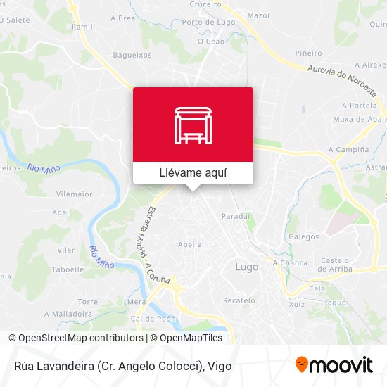 Mapa Rúa Lavandeira (Cr. Angelo Colocci)