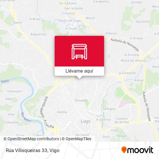Mapa Rúa Vilisqueiras 33