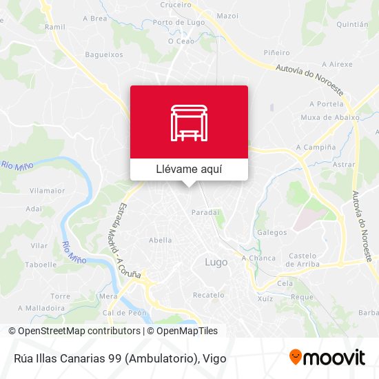Mapa Rúa Illas Canarias 99 (Ambulatorio)