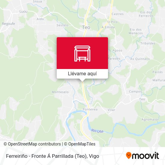 Mapa Ferreiriño - Fronte Á Parrillada (Teo)