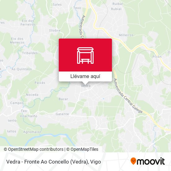 Mapa Vedra - Fronte Ao Concello