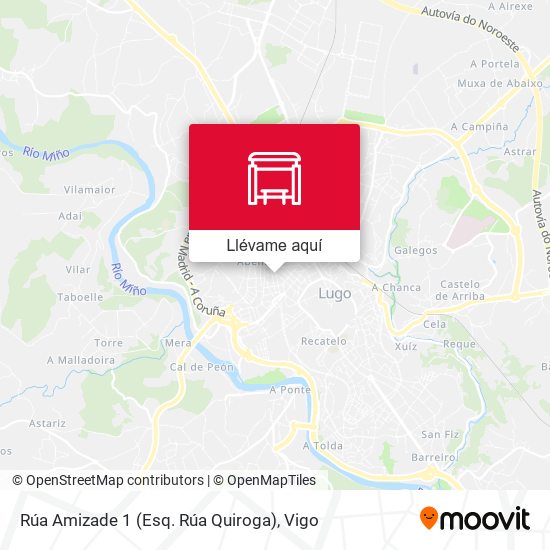 Mapa Rúa Amizade 1 (Esq. Rúa Quiroga)