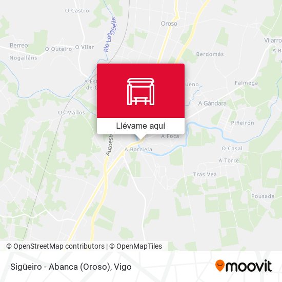 Mapa Sigüeiro - Abanca (Oroso)