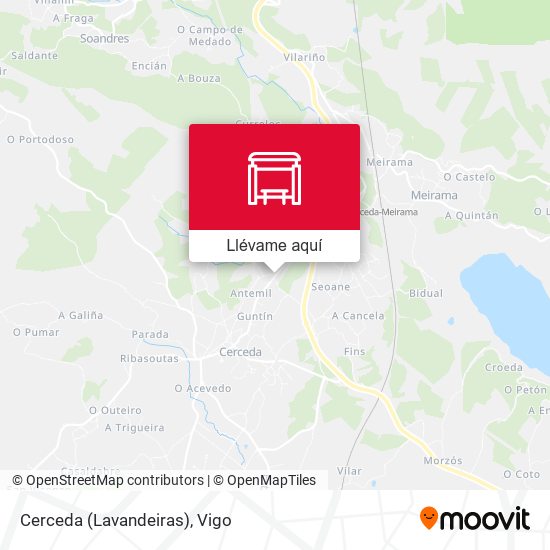 Mapa Cerceda (Lavandeiras)