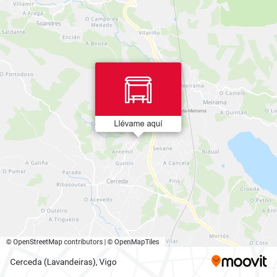 Mapa Cerceda (Lavandeiras)