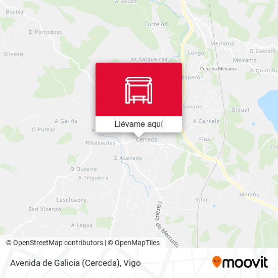 Mapa Avenida de Galicia (Cerceda)