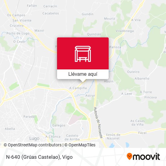 Mapa N-640 (Grúas Castelao)