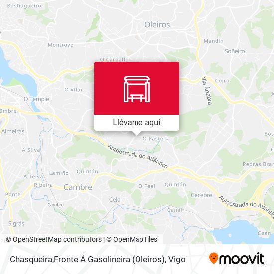 Mapa Chasqueira,Fronte Á Gasolineira (Oleiros)