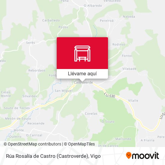 Mapa Rúa Rosalía de Castro (Castroverde)