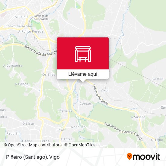 Mapa Piñeiro (Santiago)