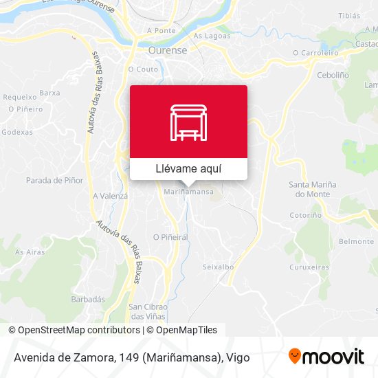 Mapa Avenida de Zamora, 149 (Mariñamansa)