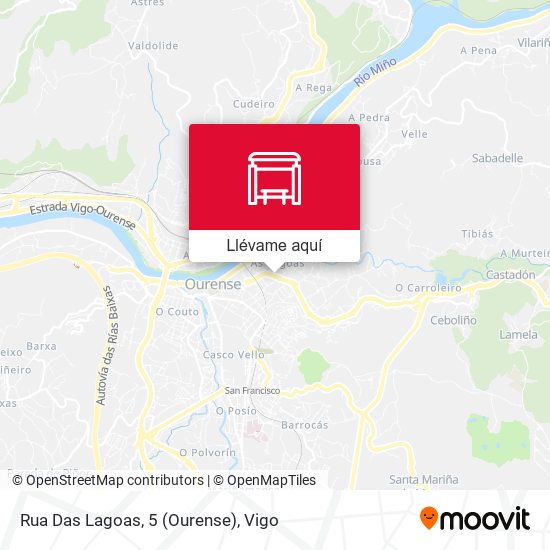 Mapa Rua Das Lagoas, 5 (Ourense)