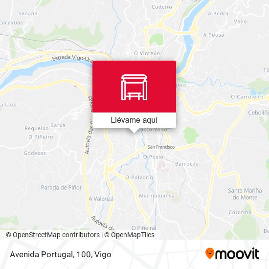 Mapa Avenida Portugal, 100