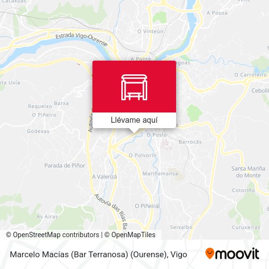 Mapa Marcelo Macías (Bar Terranosa) (Ourense)