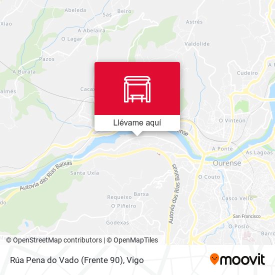 Mapa Rúa Pena do Vado (Frente 90)
